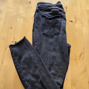 Universal Thread Jeans Women Black 10 Distressed Denim Skinny Mid Rise